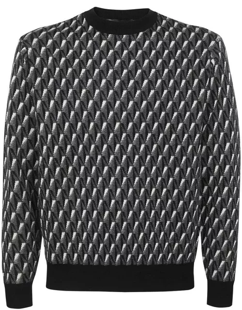 Emporio Armani Long Sleeve Crew-neck Sweater