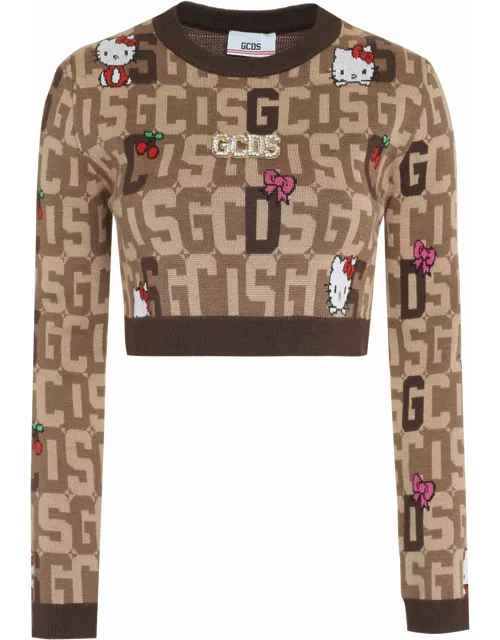 Gcds X Hello Kitty - Wool-blend Crew-neck Sweater