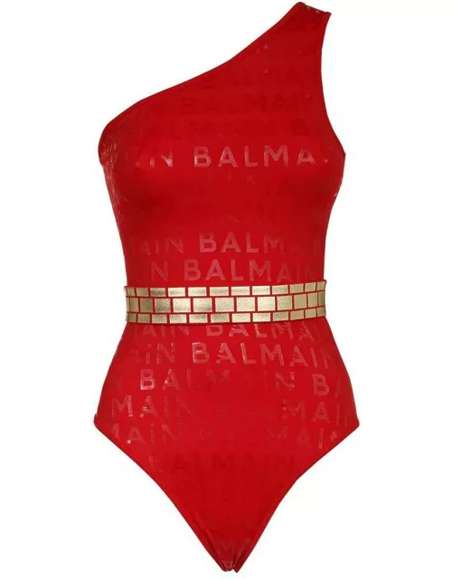 Balmain Printed One-piece Swimsuit