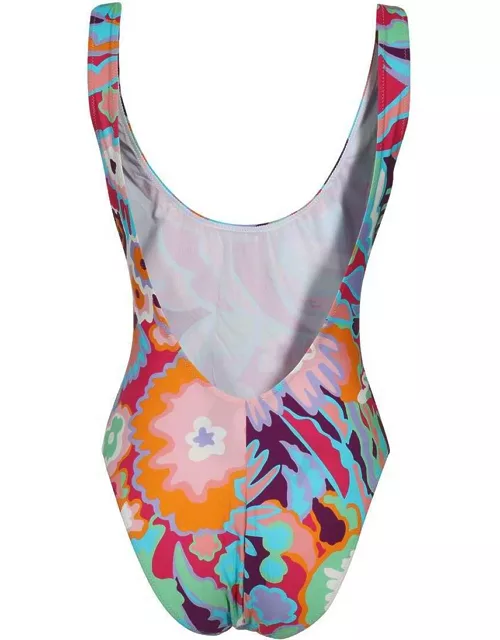 Dolce & Gabbana Printed One-piece Swimsuit