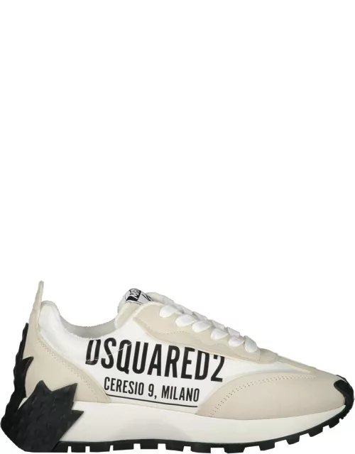 Dsquared2 Logo Detail Leather Sneaker