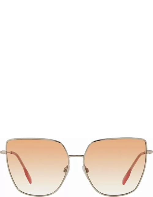 Burberry Eyewear Be3143 Light Gold Sunglasse