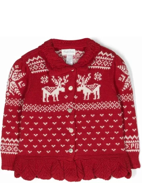 Polo Ralph Lauren Reindeer Sweater Cardigan