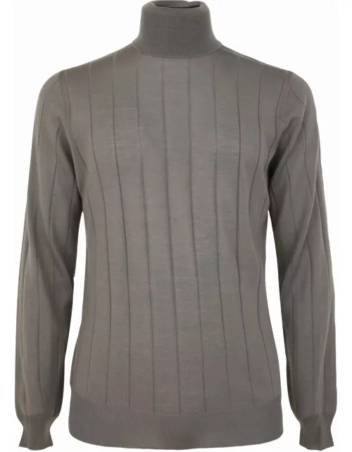Filippo De Laurentiis Royal Merino Long Sleeves Turtle Neck Sweater