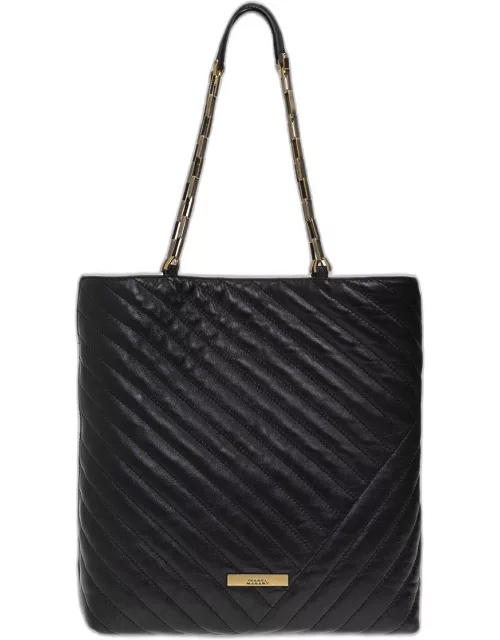 Isabel Marant Logo Plaque Quilted Tote Bag