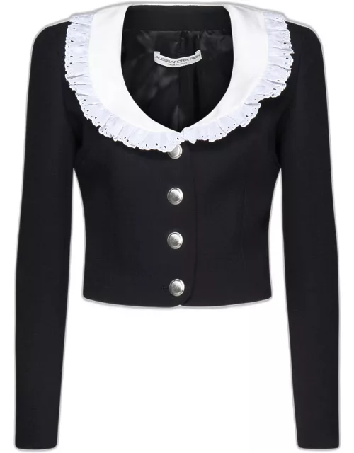 Alessandra Rich Collar Wool Jacket
