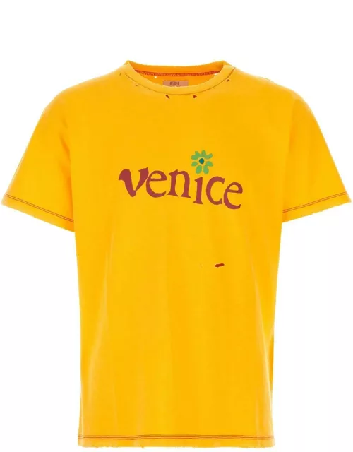 ERL Yellow Cotton Blend T-shirt