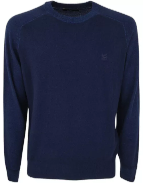 Etro Logo-embroidered Crewneck Knitted Jumper