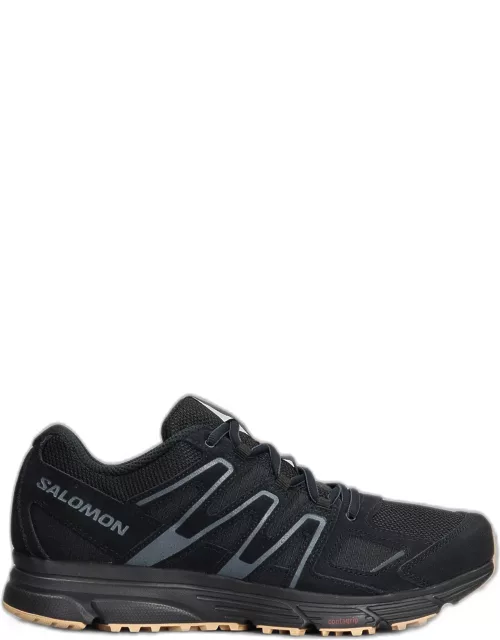 Salomon Xmn-4 Sneakers In Black Suede And Fabric