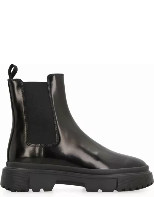 Hogan H619 Leather Chelsea Boot