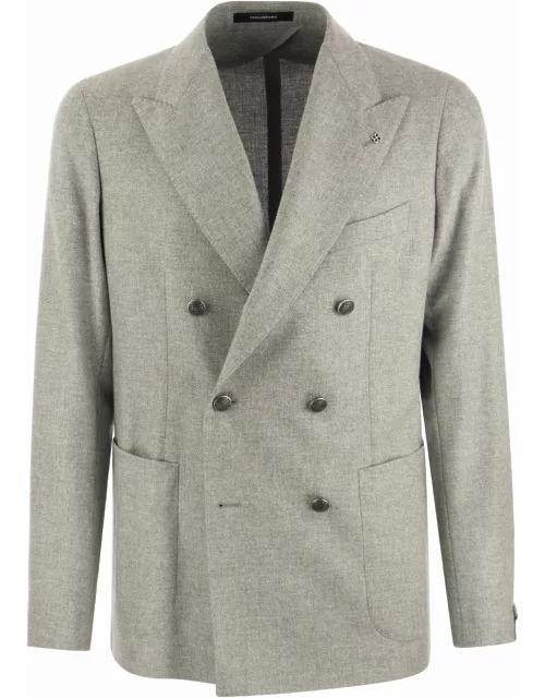 Tagliatore Montecarlo - Double-breasted Wool And Cashmere Jacket