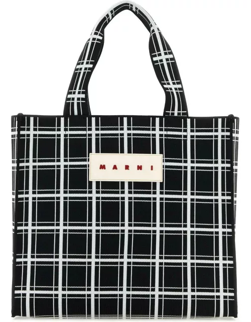 Marni Embroidered Jacquard Shopping Bag