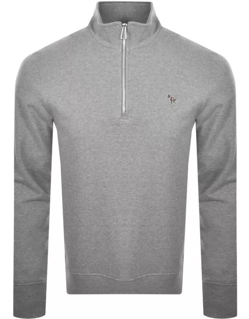 Paul Smith Half Zip Sweatshirt Grey