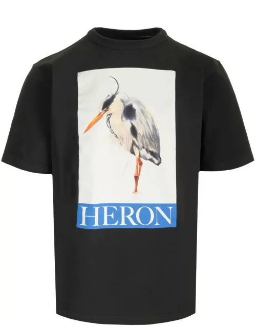 HERON PRESTON Bird Painted T-shirt