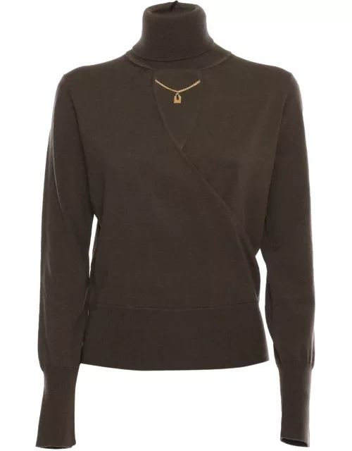 Elisabetta Franchi Roll-neck Knitted Top