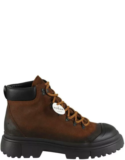 Hogan H619 Chunky-sole Lace-up Boot