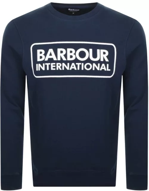 Barbour International Crew Neck Sweatshirt Navy