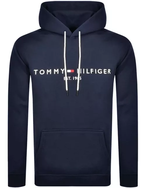 Tommy Hilfiger Logo Pullover Hoodie Navy