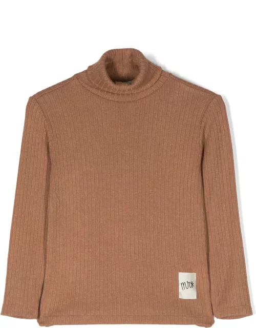 Manuel Ritz Turtleneck Sweater With Patch