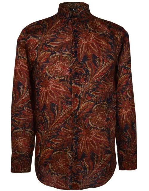 Etro Floral-printed Long-sleeved Shirt