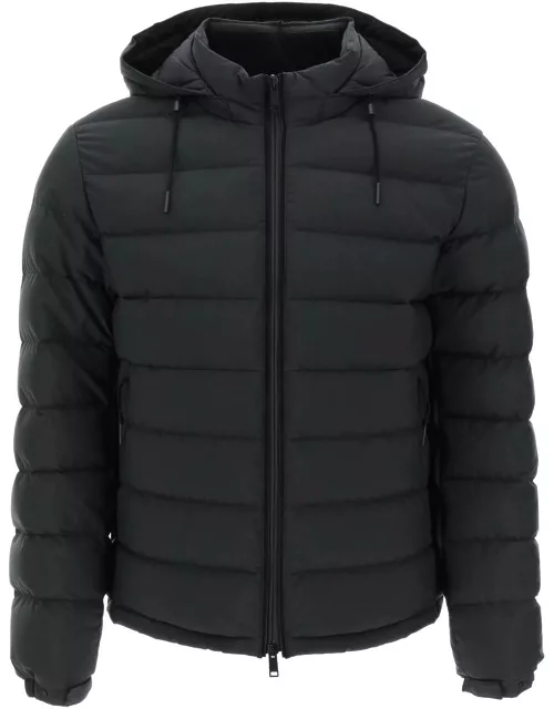 ZEGNA Short hooded down jacket