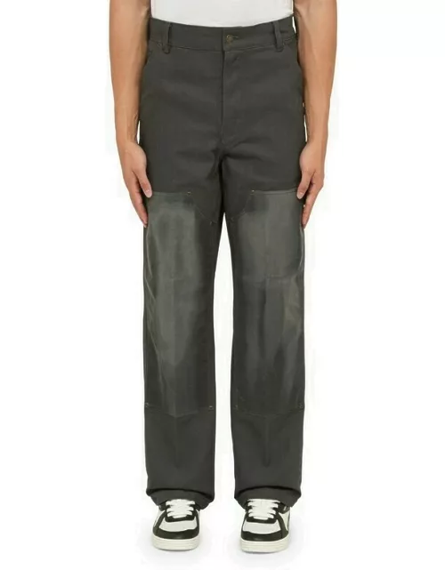 Charcoal grey regular trouser