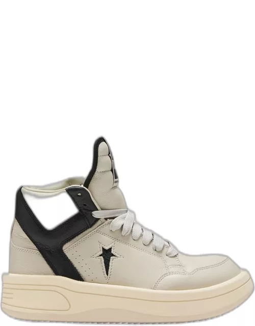 X DRKSHDW Bicolor Leather High-Top Sneaker
