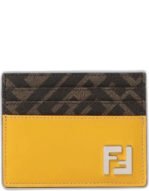 Fendi FF Squared credit card holder in leather