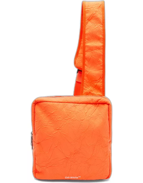 Off-White Neon Orange Nylon Sling Bag
