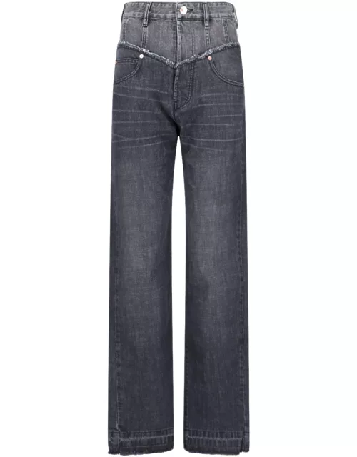 Isabel Marant Two-Tone Jeans "Noemie"