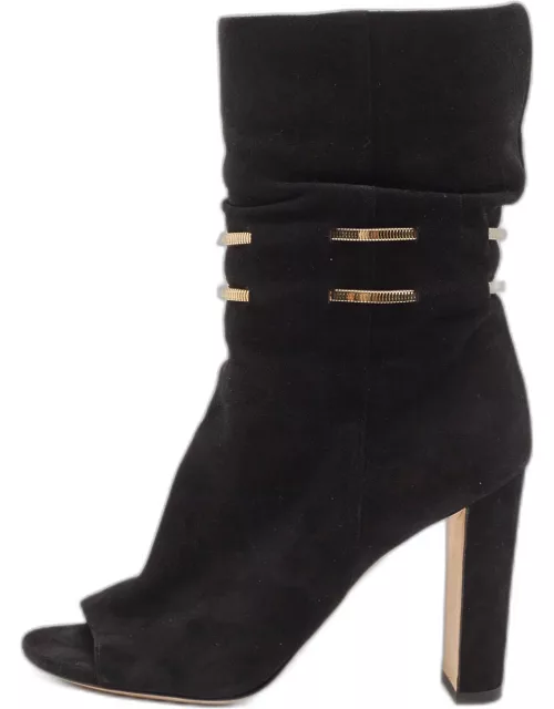 Jimmy Choo Black Suede Ankle Boot