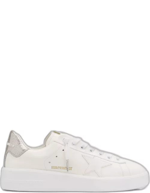 Pure Star Leather Sparkle Low-Top Sneaker