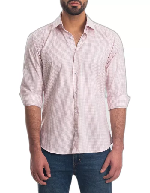 Men's Check Button-Down Shirt