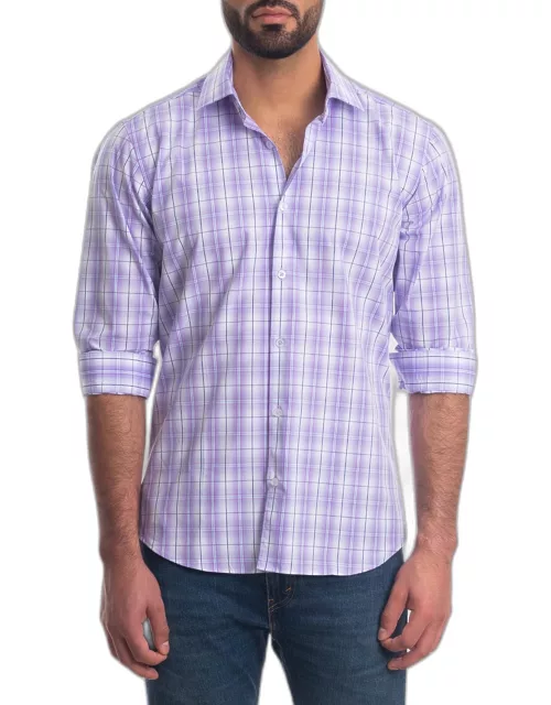 Men's Plaid Button-Down Shirt