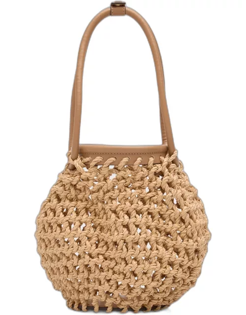 Enya Crochet Top-Handle Bag