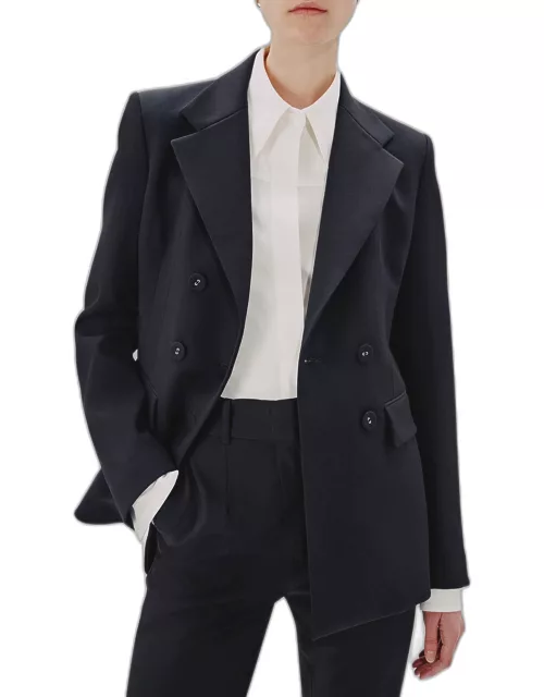 Double-Breast Structured Wool Jacket