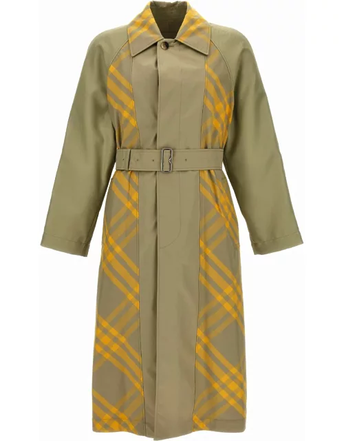Burberry Printed Long Belted Coat