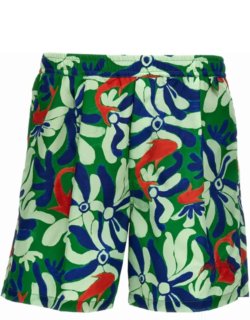 Marni Printed Polyester Swimming Short