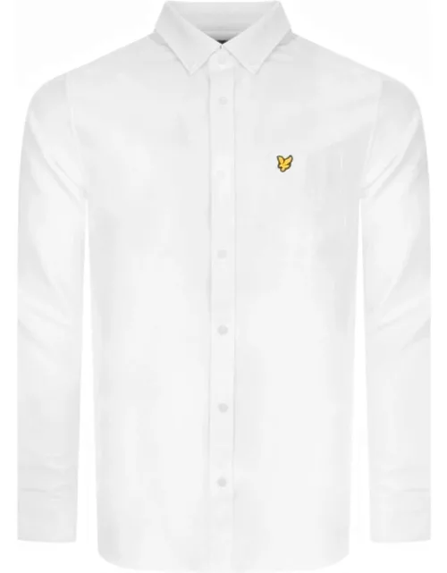 Lyle And Scott Oxford Long Sleeve Shirt White