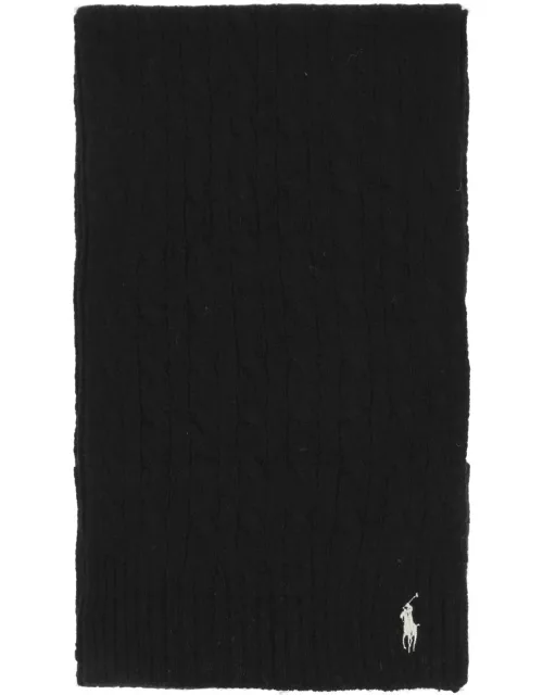 Polo Ralph Lauren Wool And Cashmere Cable-knit Scarf