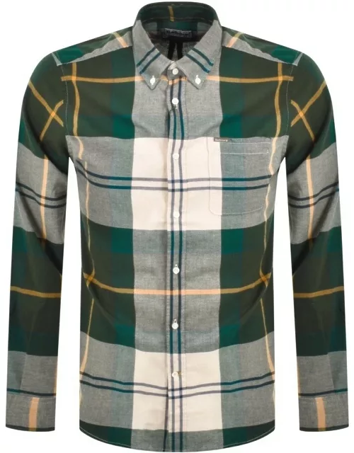 Barbour Glen Tartan Long Sleeved Shirt Green
