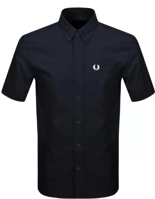 Fred Perry Oxford Short Sleeve Shirt Navy