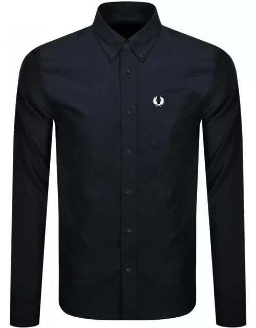 Fred Perry Oxford Long Sleeved Shirt Navy