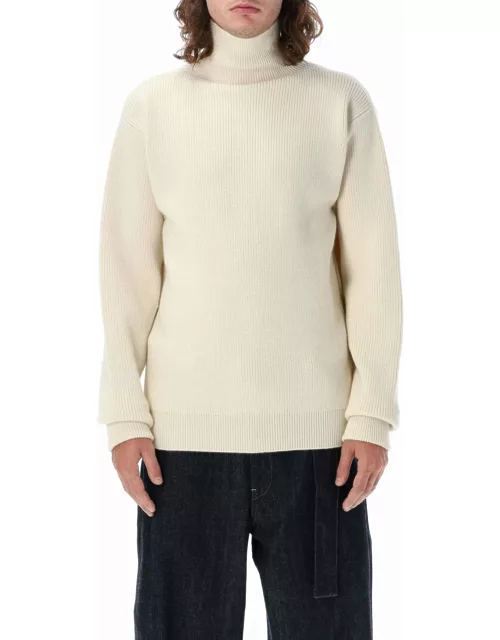 Jil Sander High Neck Sweater Zip Side