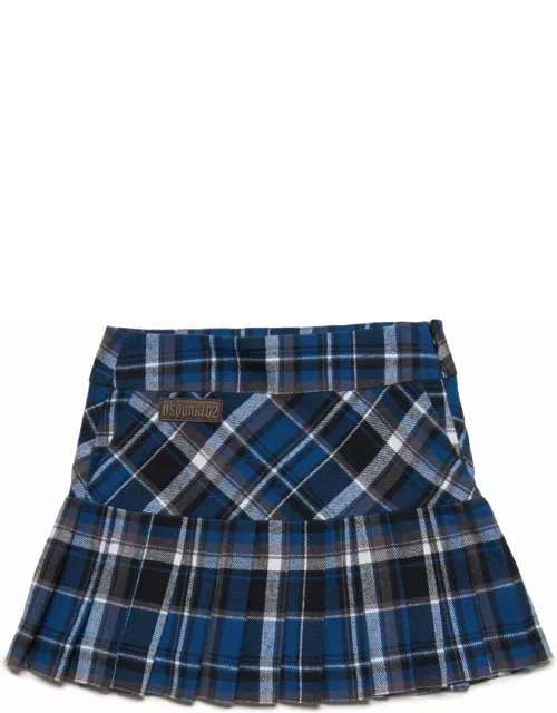 Dsquared2 D2g99f Skirt Dsquared Checkered Flannel Skirt