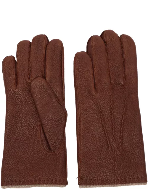 Orciani Grained Leather Glove