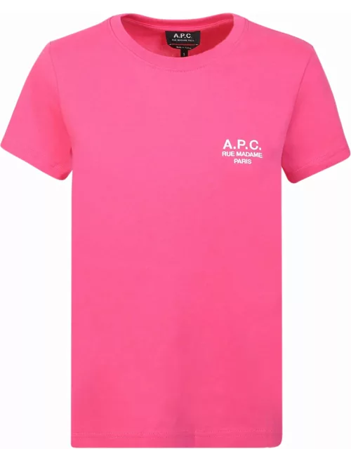 A.P.C. Denise T-shirt With Logo Embroidery
