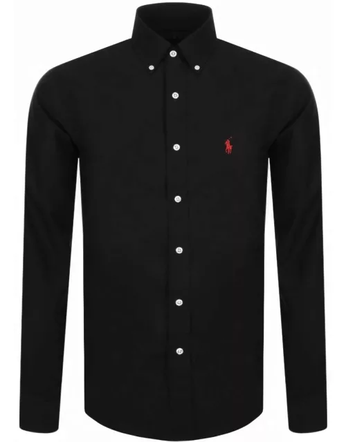 Ralph Lauren Slim Fit Long Sleeve Shirt Black