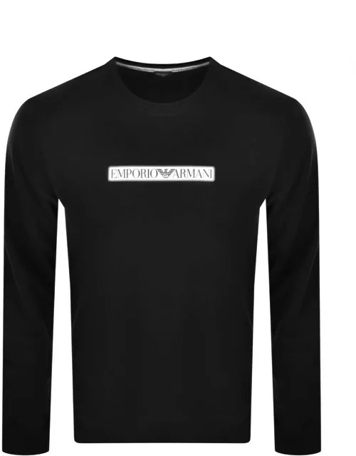 Emporio Armani Loungewear Logo Sweatshirt Black