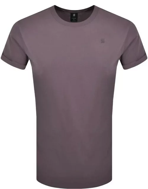 G Star Raw Lash Logo T Shirt Purple
